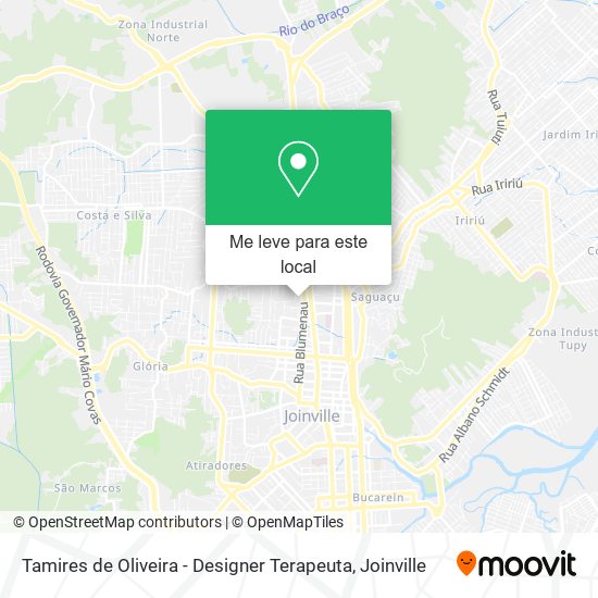 Tamires de Oliveira - Designer Terapeuta mapa