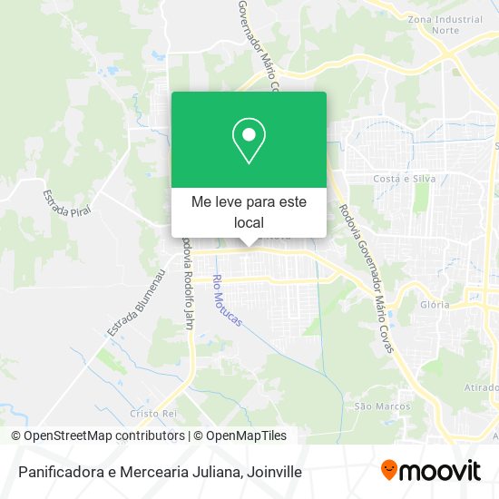 Panificadora e Mercearia Juliana mapa