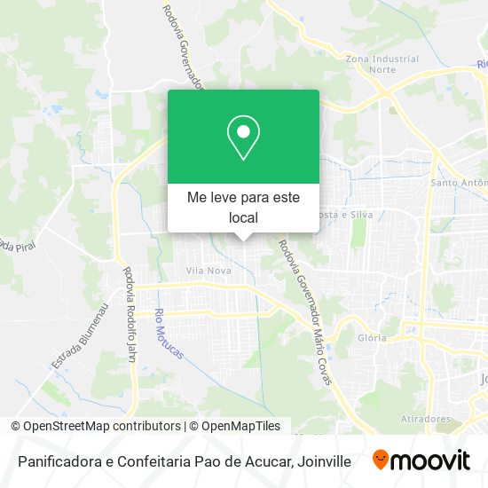 Panificadora e Confeitaria Pao de Acucar mapa
