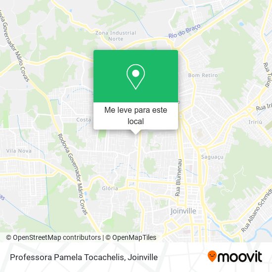 Professora Pamela Tocachelis mapa