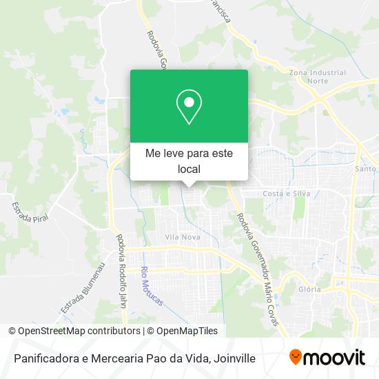 Panificadora e Mercearia Pao da Vida mapa