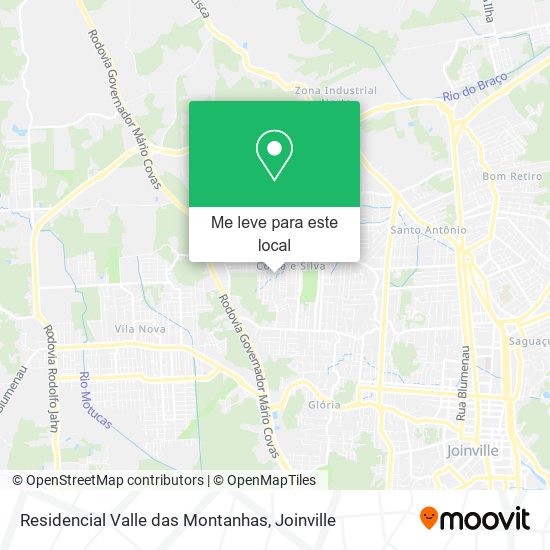 Residencial Valle das Montanhas mapa