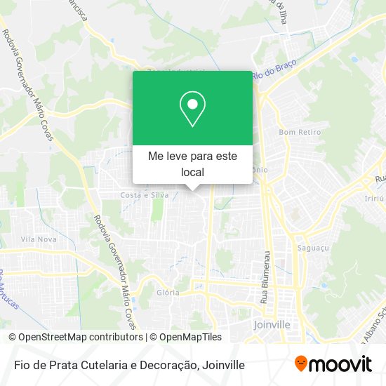 Fio de Prata Cutelaria e Decoração mapa