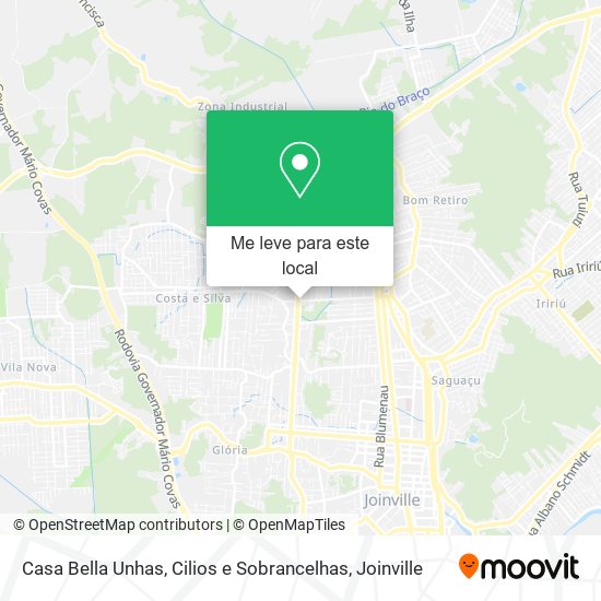 Casa Bella Unhas, Cilios e Sobrancelhas mapa