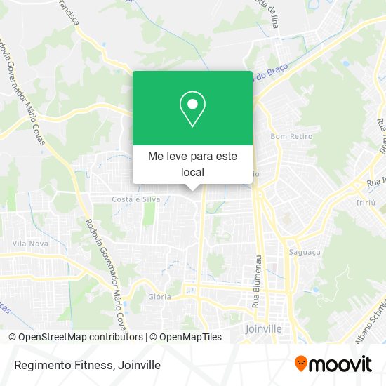 Regimento Fitness mapa