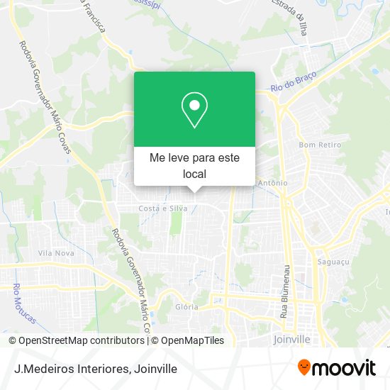 J.Medeiros Interiores mapa