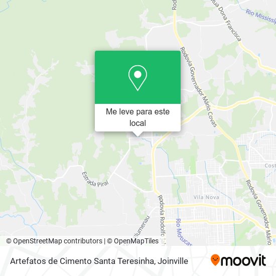 Artefatos de Cimento Santa Teresinha mapa