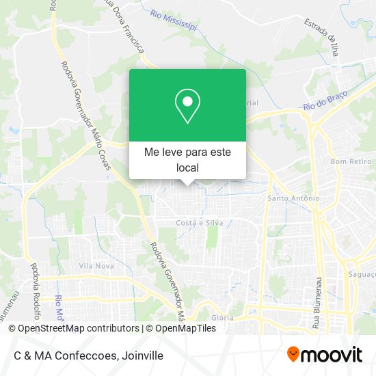 C & MA Confeccoes mapa