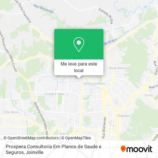 Prospera Consultoria Em Planos de Saude e Seguros mapa