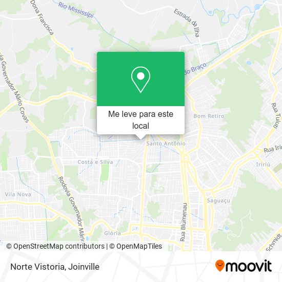 Norte Vistoria mapa