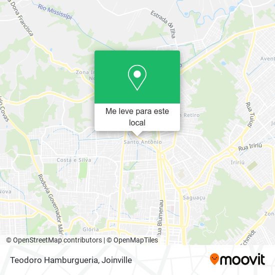 Teodoro Hamburgueria mapa