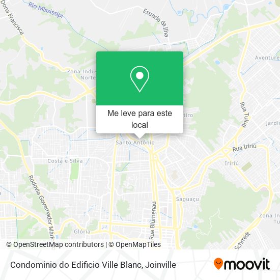 Condominio do Edificio Ville Blanc mapa