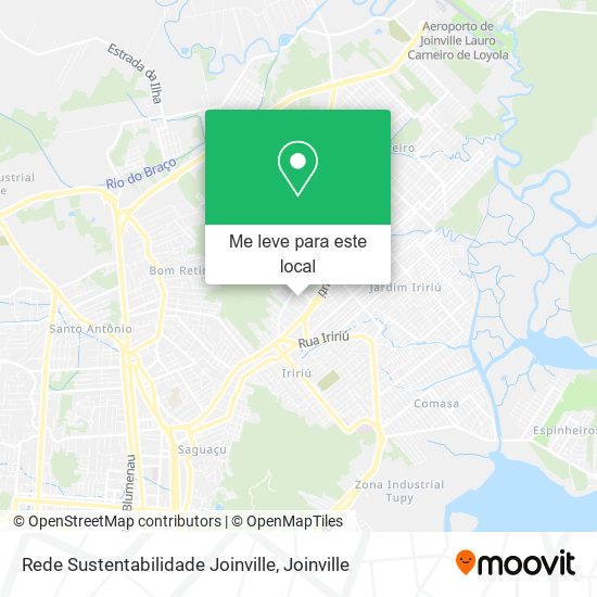 Rede Sustentabilidade Joinville mapa