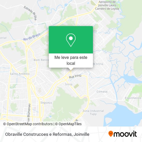 Obraville Construcoes e Reformas mapa