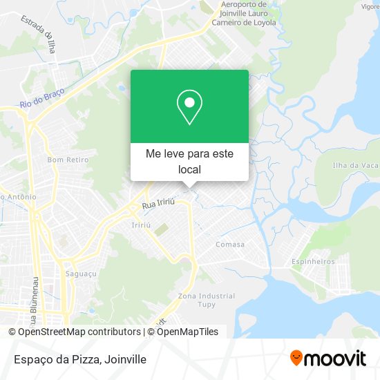 Espaço da Pizza mapa