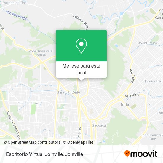 Escritorio Virtual Joinville mapa