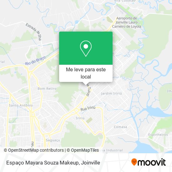 Espaço Mayara Souza Makeup mapa