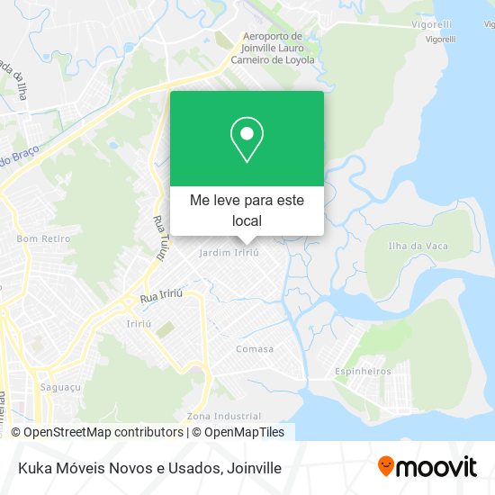 Kuka Móveis Novos e Usados mapa