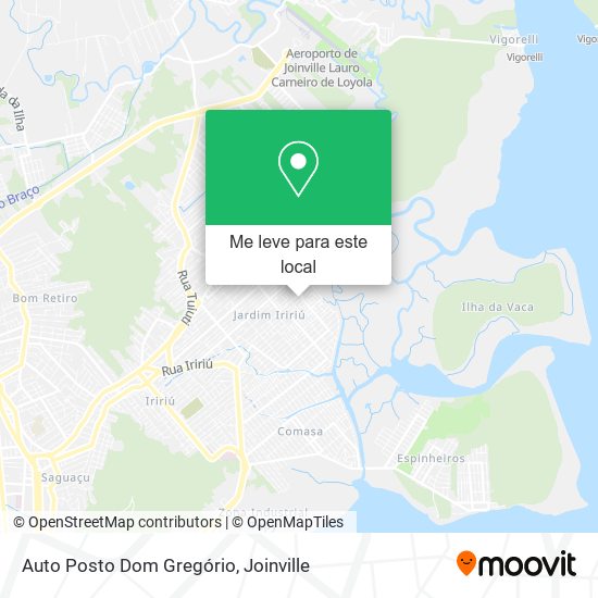 Auto Posto Dom Gregório mapa