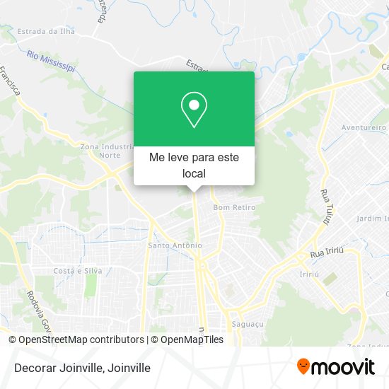 Decorar Joinville mapa