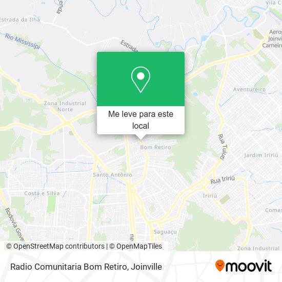 Radio Comunitaria Bom Retiro mapa