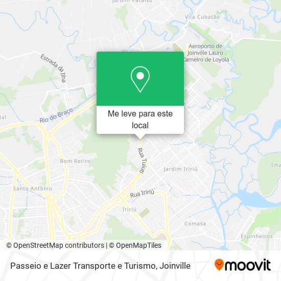 Passeio e Lazer Transporte e Turismo mapa