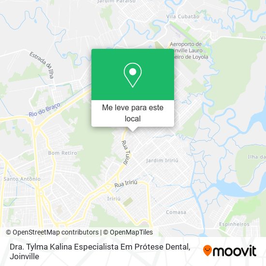 Dra. Tylma Kalina Especialista Em Prótese Dental mapa