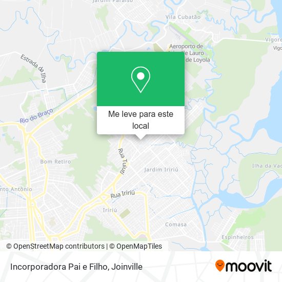 Incorporadora Pai e Filho mapa