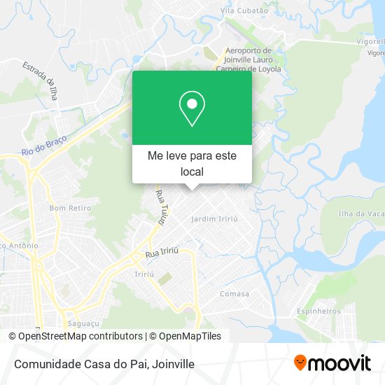 Comunidade Casa do Pai mapa