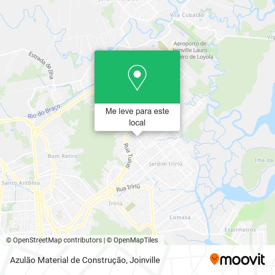 Azulão Material de Construção mapa