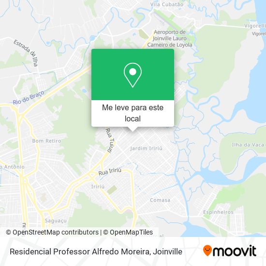 Residencial Professor Alfredo Moreira mapa