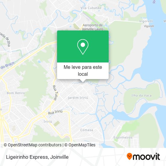 Ligeirinho Express mapa