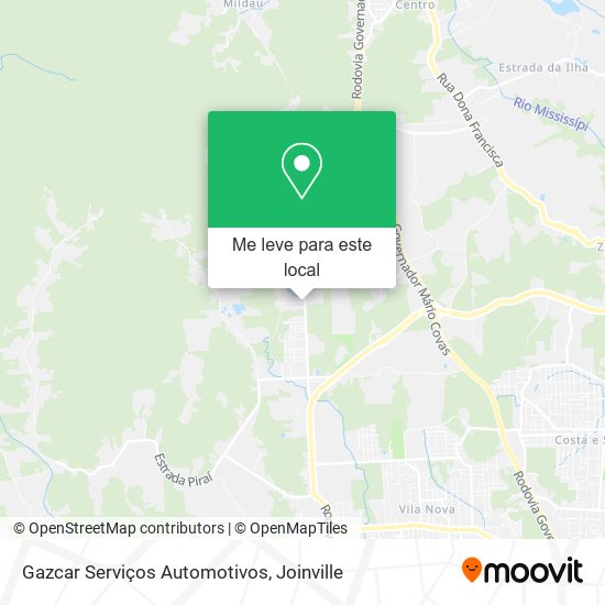 Gazcar Serviços Automotivos mapa