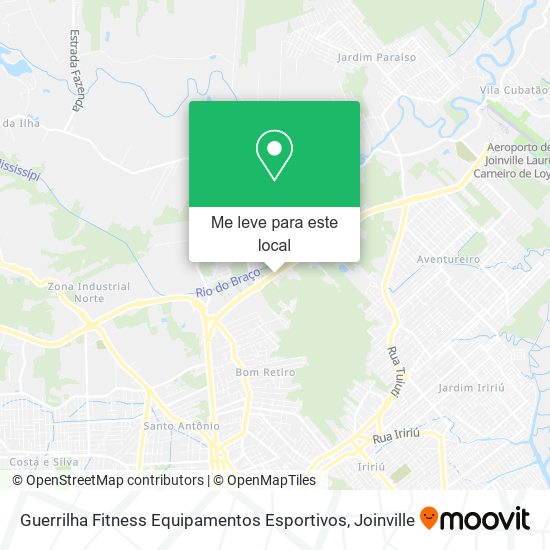 Guerrilha Fitness Equipamentos Esportivos mapa