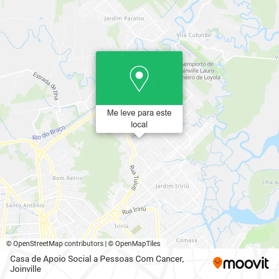 Casa de Apoio Social a Pessoas Com Cancer mapa