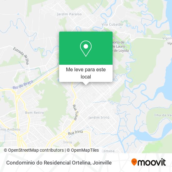 Condominio do Residencial Ortelina mapa