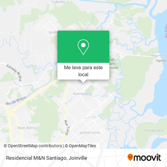 Residencial M&N Santiago mapa