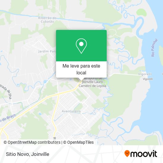 Sítio Novo mapa