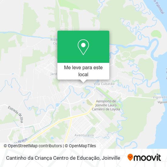 Cantinho da Criança Centro de Educação mapa