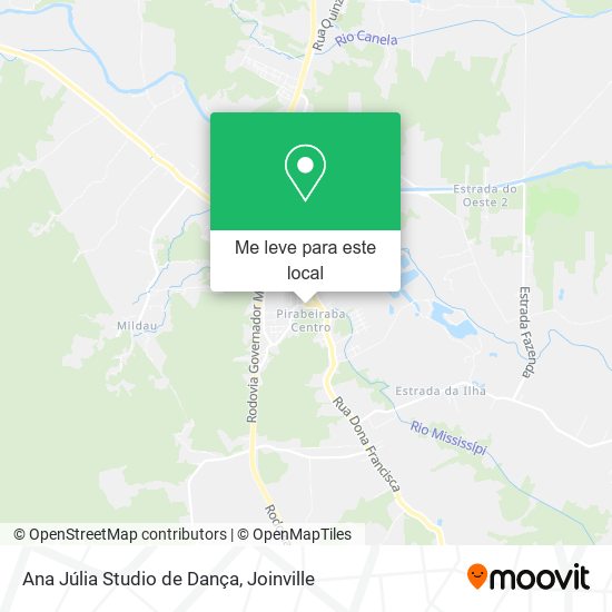 Ana Júlia Studio de Dança mapa