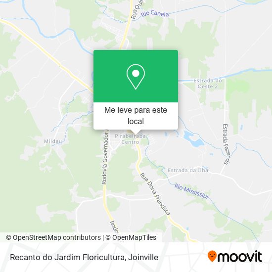Recanto do Jardim Floricultura mapa