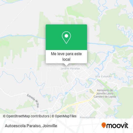 Autoescola Paraíso mapa
