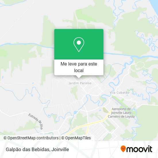 Galpão das Bebidas mapa