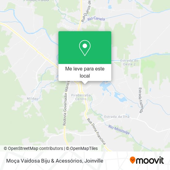 Moça Vaidosa Biju & Acessórios mapa