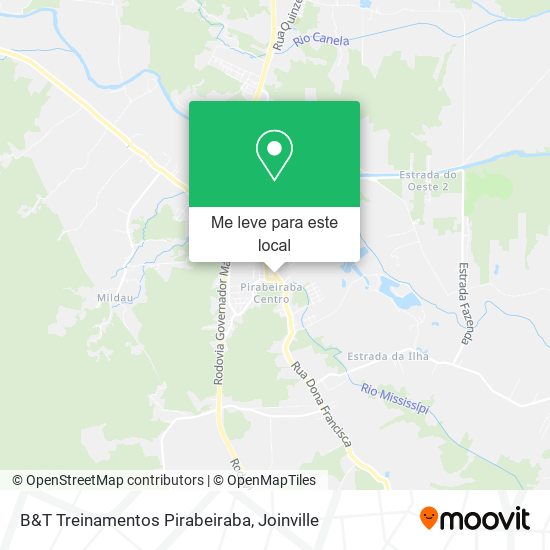 B&T Treinamentos Pirabeiraba mapa