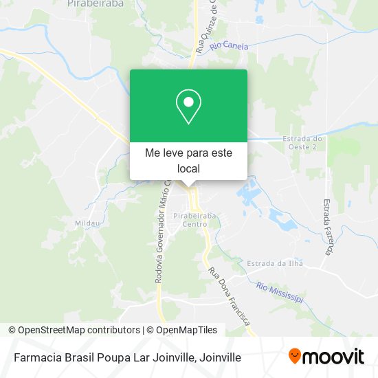 Farmacia Brasil Poupa Lar Joinville mapa