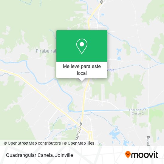 Quadrangular Canela mapa