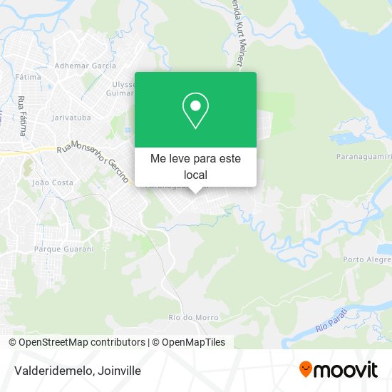 Valderidemelo mapa