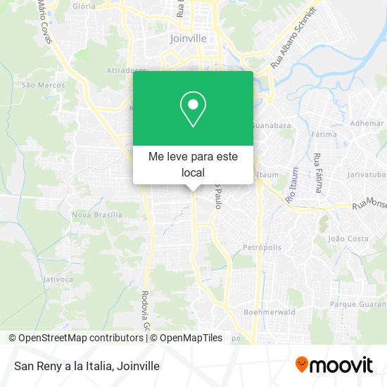 San Reny a la Italia mapa