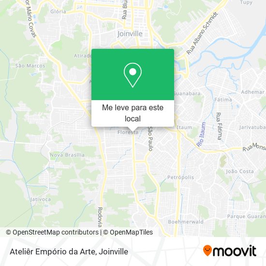 Ateliêr Empório da Arte mapa